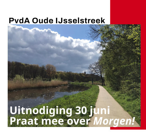 Uitnodiging 30 juni 2021: Praat mee over Morgen!